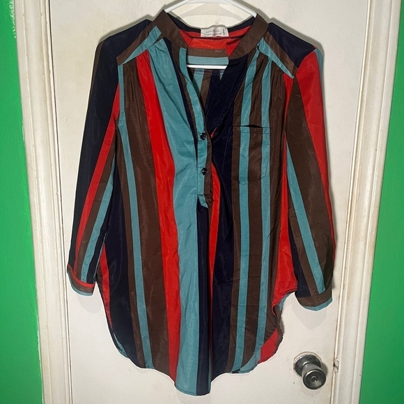 Love Tree Multicolored Striped Blouse - Picture 7 of 7